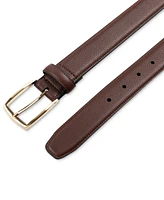 Club Room Men's Faux Leather Pebble Grain Stretch Belt, Created for Macy's