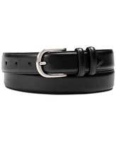 Club Room Men's Feather-Edge Double Loop Dress Belt, Created for Macy's