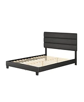 Boyd Sleep Piedmont Upholstered Headboard Tri-Panel Platform Bed