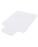 Yescom 48" x 36" Clear Pvc Floor Mat Protector w/ Lip for Hard Wood Floors Home Office Desk Chair