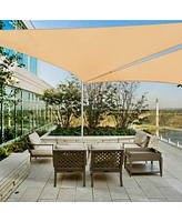 2 Pack Ft 97% Uv Block Triangle Sun Shade Sail Canopy Cover Net Outdoor Patio