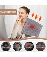 Caromio Weighted Electric Heating Pad with Massager