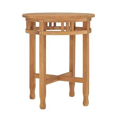 vidaXL Bistro Table 23.6"x29.7" Solid Teak Wood