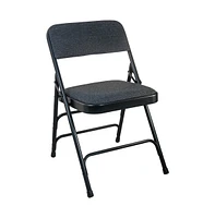 Emma+Oliver Padded Metal Folding Chair - Fabric Seat