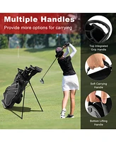 Slickblue Golf Stand Bag Lightweight and Portable Cart with Shoulder Strap