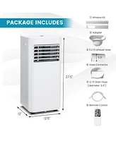 Vebreda 8000 Btu Portable Air Conditioner Cools 250 Sq.Ft with Timer
