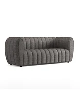 Lysander 82" Boucle Fabric Boho Sofa