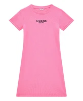 Guess Big Girls Stretch Rib Short Sleeve Dress