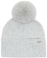 Steve Madden Women's Marled Knit Pom Beanie