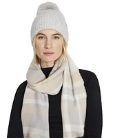 Steve Madden Women's Marled Knit Pom Beanie