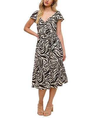 John Paul Richard Women's Printed Matte Jersey Dress