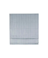 Madison Park Basketweave Room Darkening Cordless Roman Shade, Single Panel for Bedroom, Thermal Insulated Window Blind Treatment for Living Room