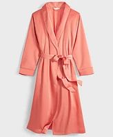 State of Day Women's Belted Shawl-Collar Crepe de Chine Robe, Created for Macy's