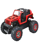 Toy Shock Jeep Red Wrangler Rubicon Rc Car