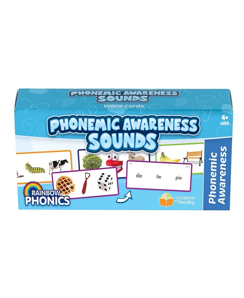 Junior Learning Rainbow Phonics - Phonemic Awareness Sounds Word Cards