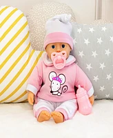 Bayer Design Pink Mouse Baby Doll