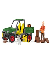 Schleich Farm World Working In The Forest Playset