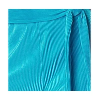 Bebe Women's Plisse Culotte Jumpsuit,Blue,XXSmall