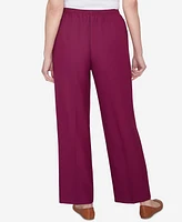 Alfred Dunner Classic Full Elastic Medium Mid-Rise Pant