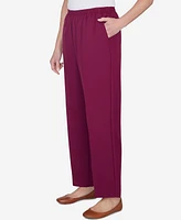 Alfred Dunner Classic Full Elastic Medium Mid-Rise Pant