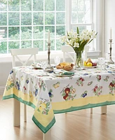 Elrene French Garden Fleurence Stain and Water Resistant 60"x84" Rectangle Tablecloth