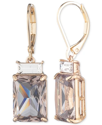 Lauren Ralph Gold-Tone Stone Drop Earrings