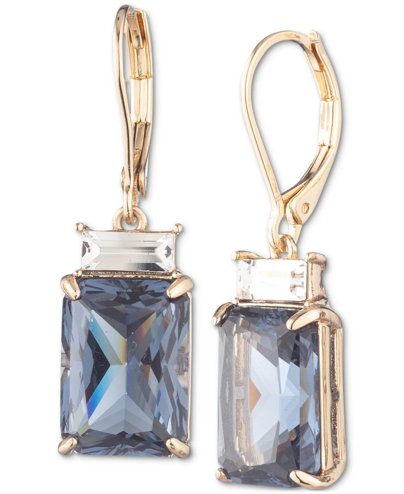 Lauren Ralph Gold-Tone Stone Drop Earrings