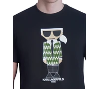 Karl Lagerfeld Paris Men's Slim-Fit Cocktail Blazer Graphic T-Shirt