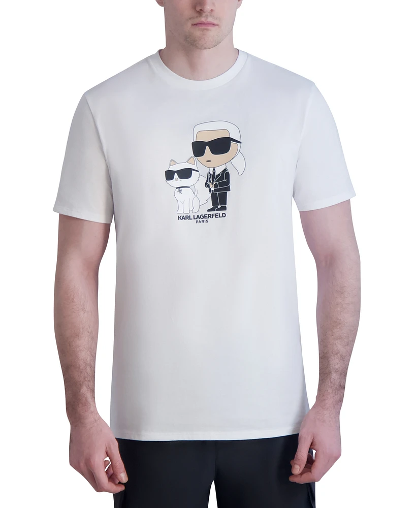 Karl Lagerfeld Paris Men's Slim-Fit & Choupette Graphic T-Shirt