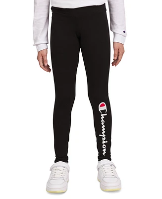 Champion Big Girls Logo Leggings