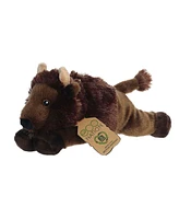 Aurora Small Eco Softies 8" Bison Eco Nation Eco-Friendly Plush Toy Brown 8.5"