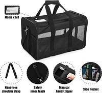 Airline-Approved Pet Carrier with Spacious Design and Cozy Features