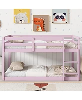 Simplie Fun Loft Twin Bed, Pink