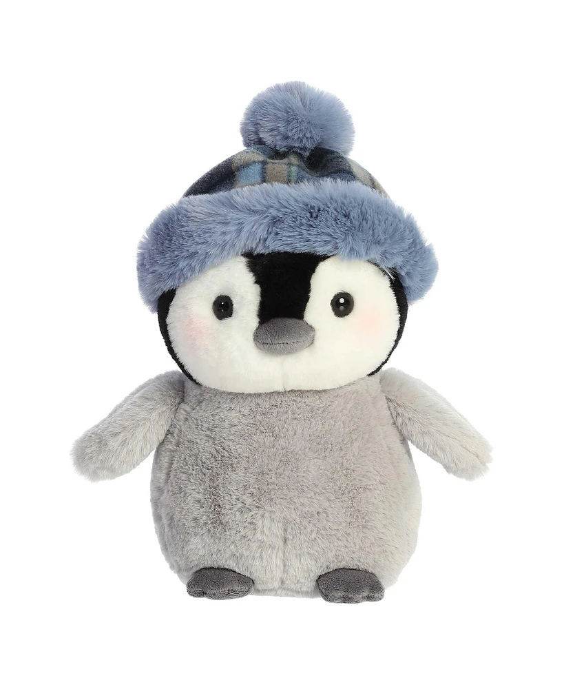 Aurora Medium Chaz Chillin Chick Holiday Festive Plush Toy Gray 9.5"