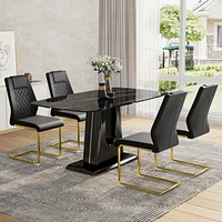 Streamdale Furniture Ultra Modern Dining Table Glamour and Functionality for Every Gathering