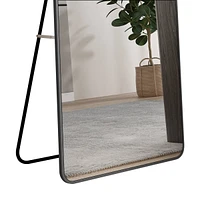 Premium Full-Body Mirror with Space-Saving Aluminum Frame