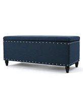Stylish Storage Ottoman with Ample Space and Birch Legs
