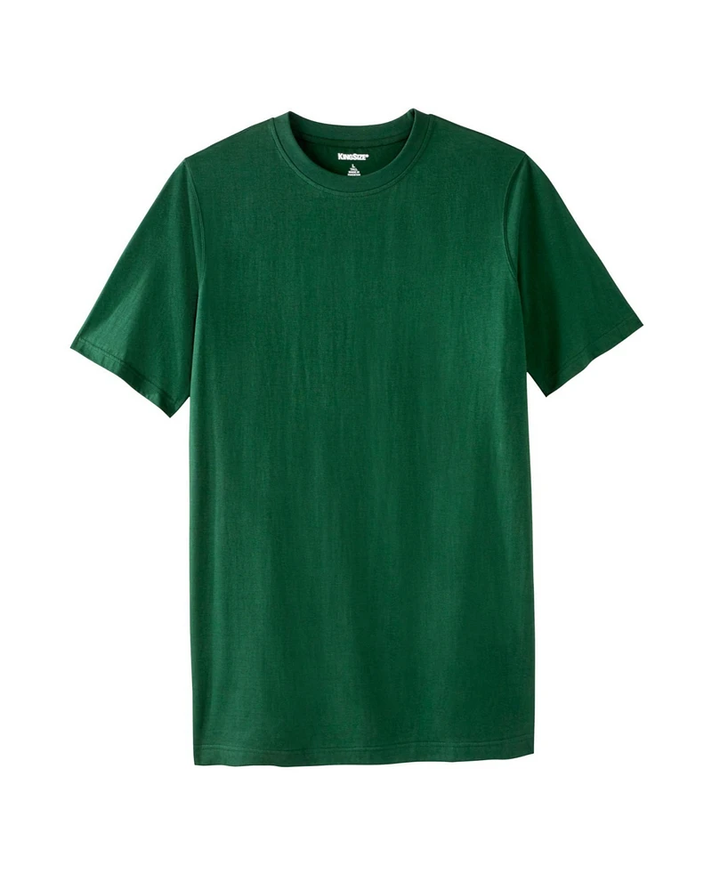 KingSize Big & Tall Shrink-Less Lightweight Longer-Length Crewneck T-Shirt