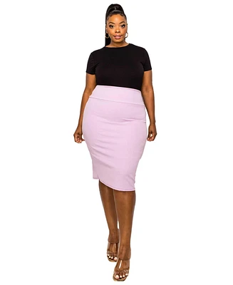 L I V D Plus Molly Pencil Skirt