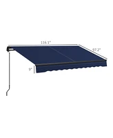 Streamdale Furniture Retractable Awning Water & Uv Resistant, Adjustable Shade for Patios