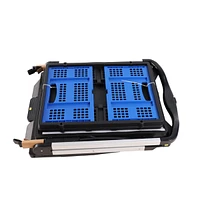 Collapsible, Multi-Level Aluminum and Pp Utility Trolley with Smooth Wheels