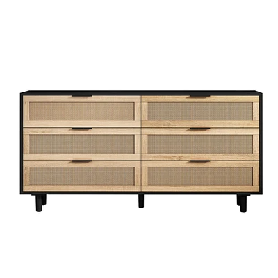 Streamdale Furniture Stylish Rattan Dresser for Ample Storage and Organization