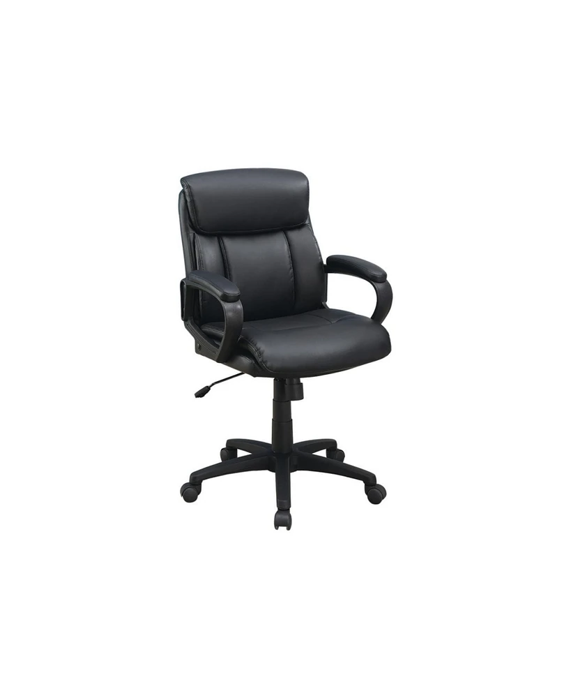 Streamdale Furniture Standard Back Upholstered Office Chair, Black