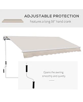 Retractable Awning for Sun and Rain Protection