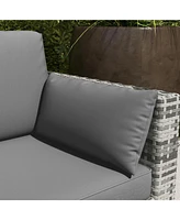 Streamdale Furniture Indulge in Outdoor Comfort with 3-Person Wicker Sofa