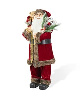 Glitzhome 35 H Oversized Christmas Traditional Santa Figurine