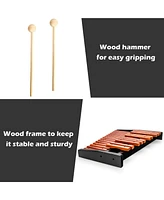 Costway 25 Note Xylophone Wooden Percussion Educational Instrument