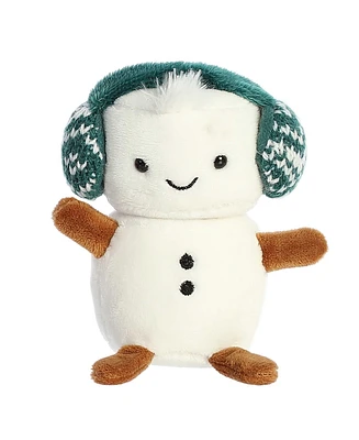 Aurora Mini Lil Muff Holiday Festive Plush Toy White 4"