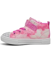 Skechers Toddler Girl's Twinkle Toes: Sparks - Ombre Dazzle High Top Light-Up Stay-Put Casual Sneakers from Finish Line