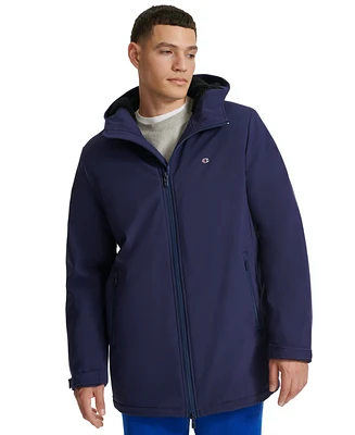 Champion Men's Performance Hooded, Faux Sherpa-Lined Peacoat Jacket